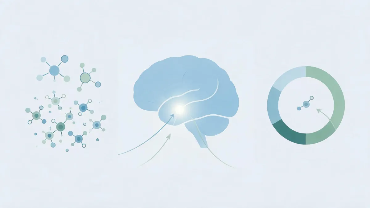 Infographie expliquant le mécanisme sécrétagogue de Provacyl et la chronologie des effets attendus sur douze semaines